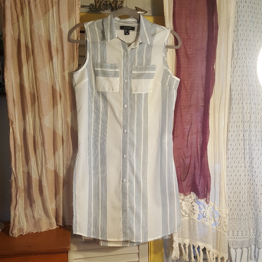 🌹🌟LOWEST PRICE🌟🌹 Chic striped shirt dress